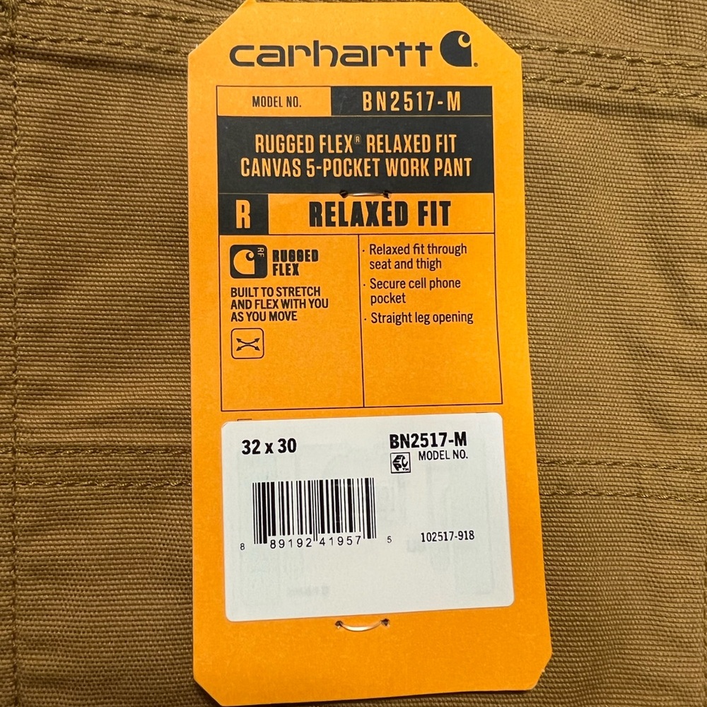 Carhartt Canvas Work Pant BN2517-M 
32 x 30 - Picture 2 of 5